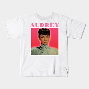 Audrey-Retro Potrait Kids T-Shirt